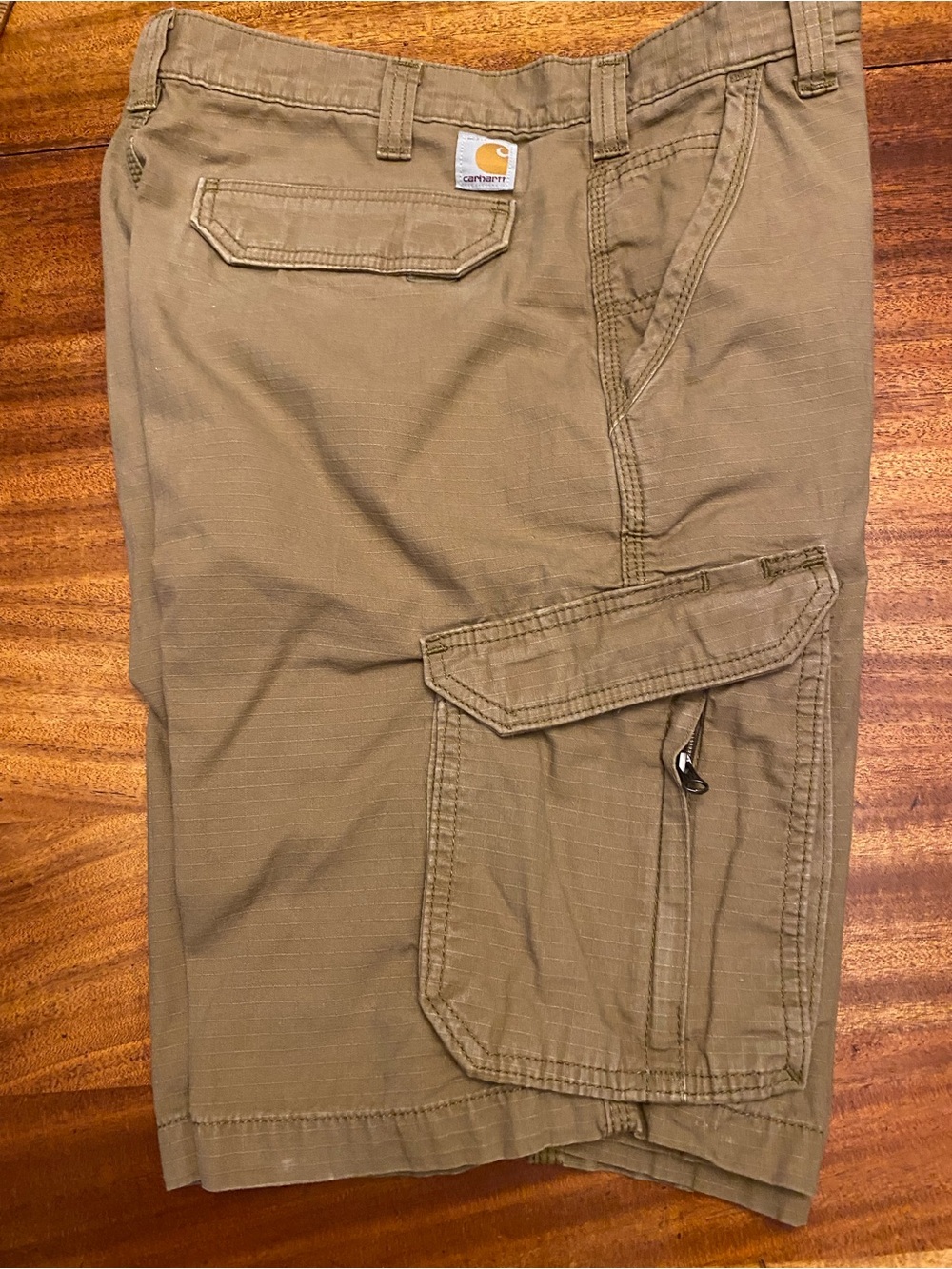 Carhartt Men’s Tan Cargo Shorts with Utility Pockets